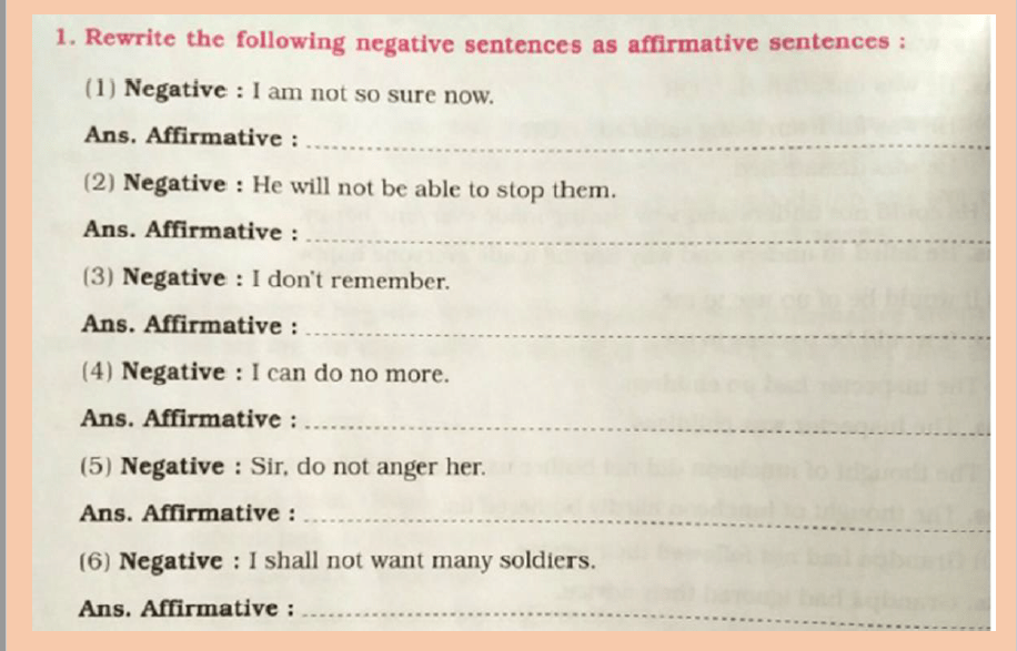 Affirmative And Negative Sentences Englishforlearner