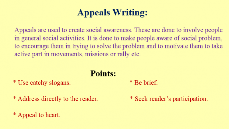 Appeal Writing(Writing Skill)
