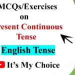 MCQ Present Continuous Tense