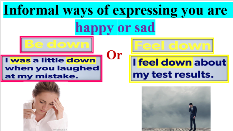 Different Ways Of Expressing Sadness Activity No.2 Bridge Course ...