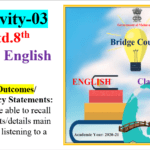 Std.8th Activity No.3: Bridge Course
