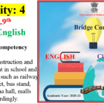 Bridge Course : Std.9th : Activity No.04