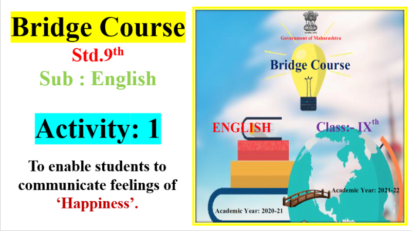 Expressions of Happy Feelings: Bridge Course Activity No.01