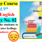 Activity No.2 :Bridge Course :Std.9th