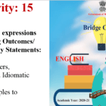Std.9th : Bridge Course : Activity No.15