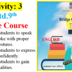 Bridge Course : Activity No: 03 Std.9th