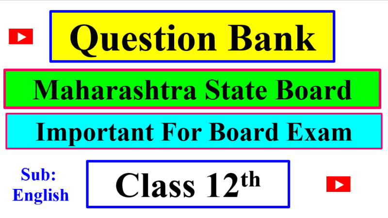 Question Bank No.01 Class 12th