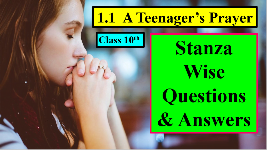 Stanza Wise Questions & Answers