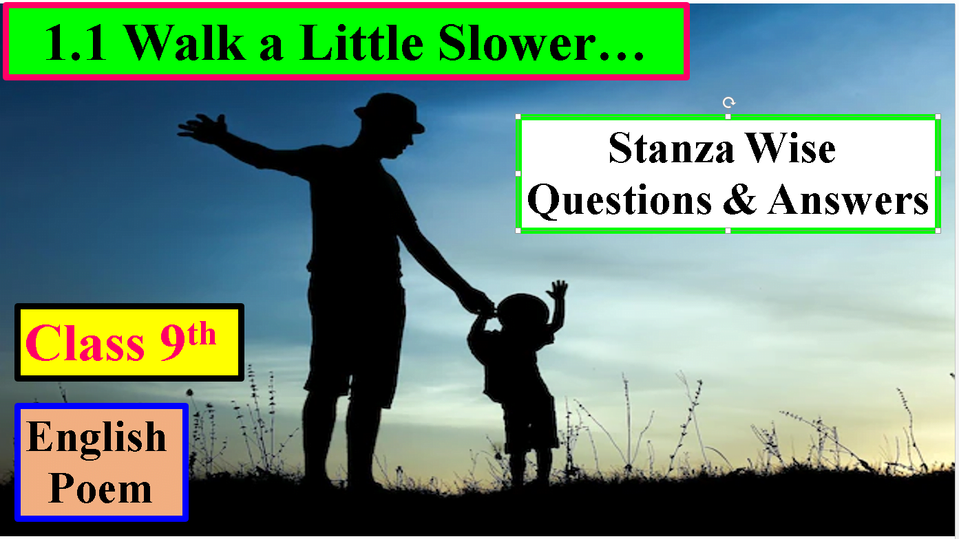 Stanza Wise Questions & Answers: