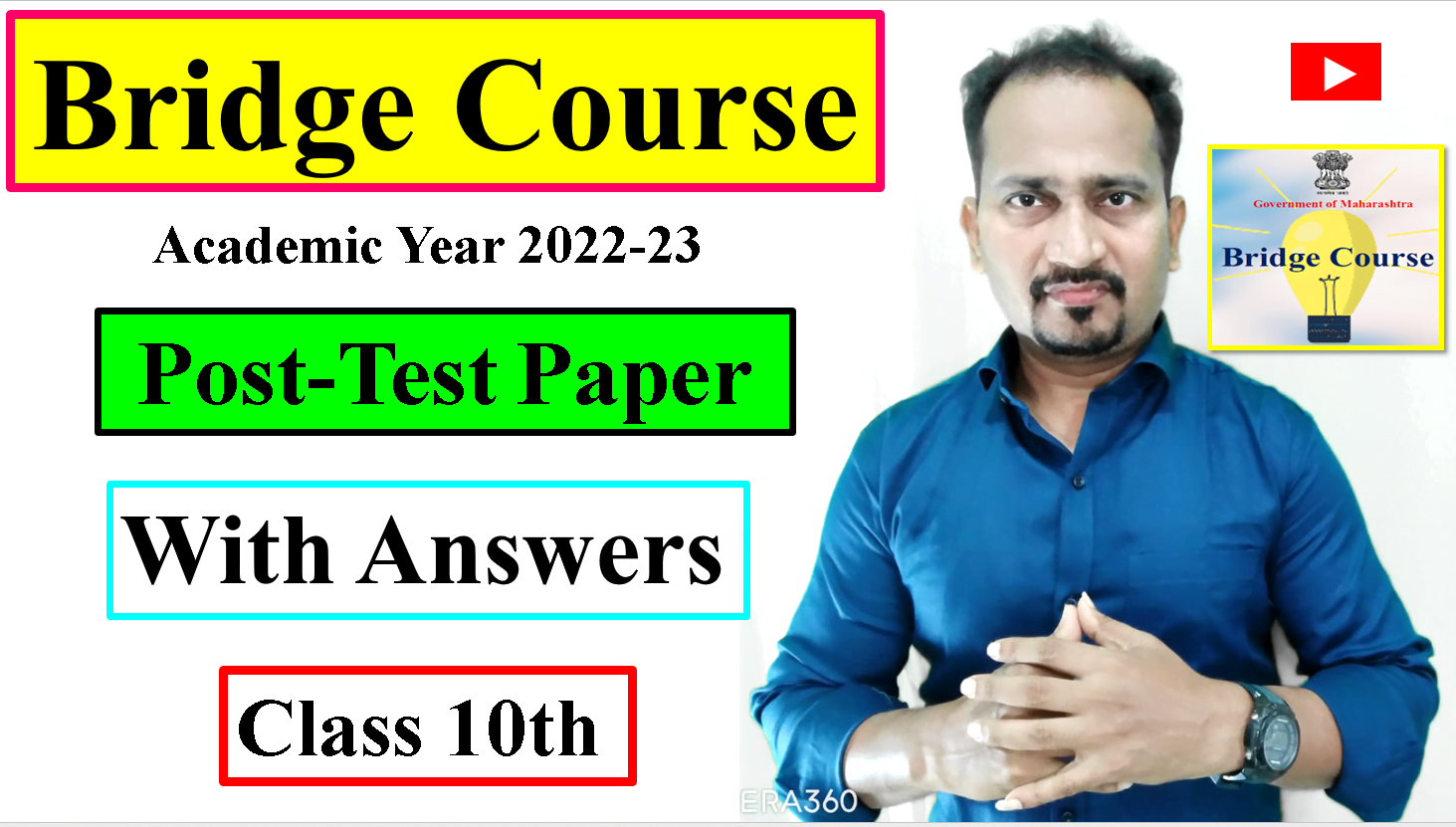 Class 10th Bridge  Course Post Test Paper 2022-23