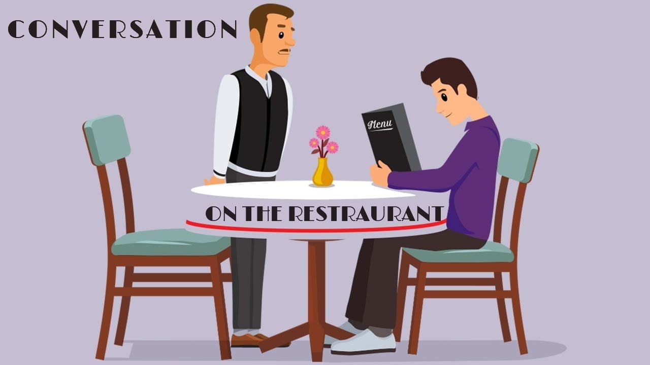 english conversation between waiter and customer - YouTube