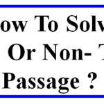How To Solve Unseen Or Non- Textual Passage.