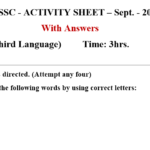 SSC - ACTIVITY SHEET – Sept. - 2021