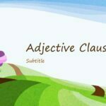 the adjective clause