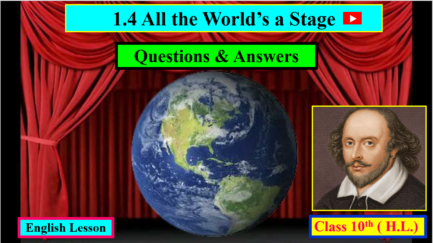 1.4 All the World’s a Stage Questions & Answers