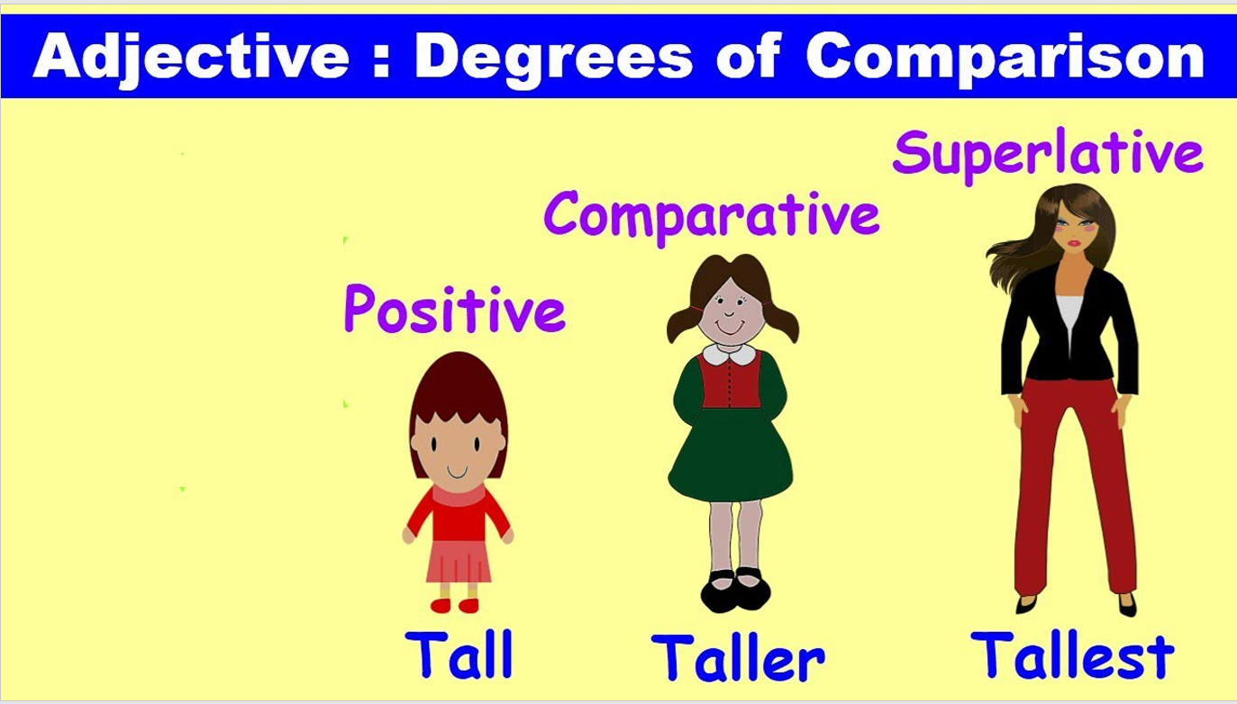 Adjective Words Degree of Comparison