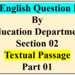 Question Bank By Education Department Section 02 Textual Passage