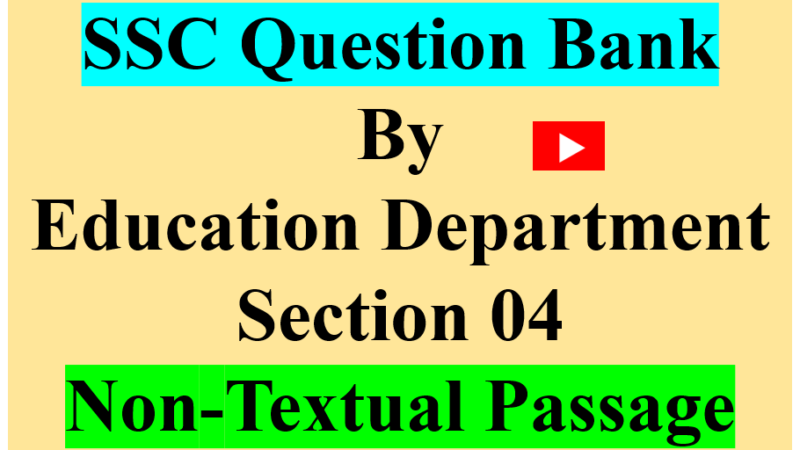 SSC Question Bank by Education Department Section 04 Non-Textual Passage
