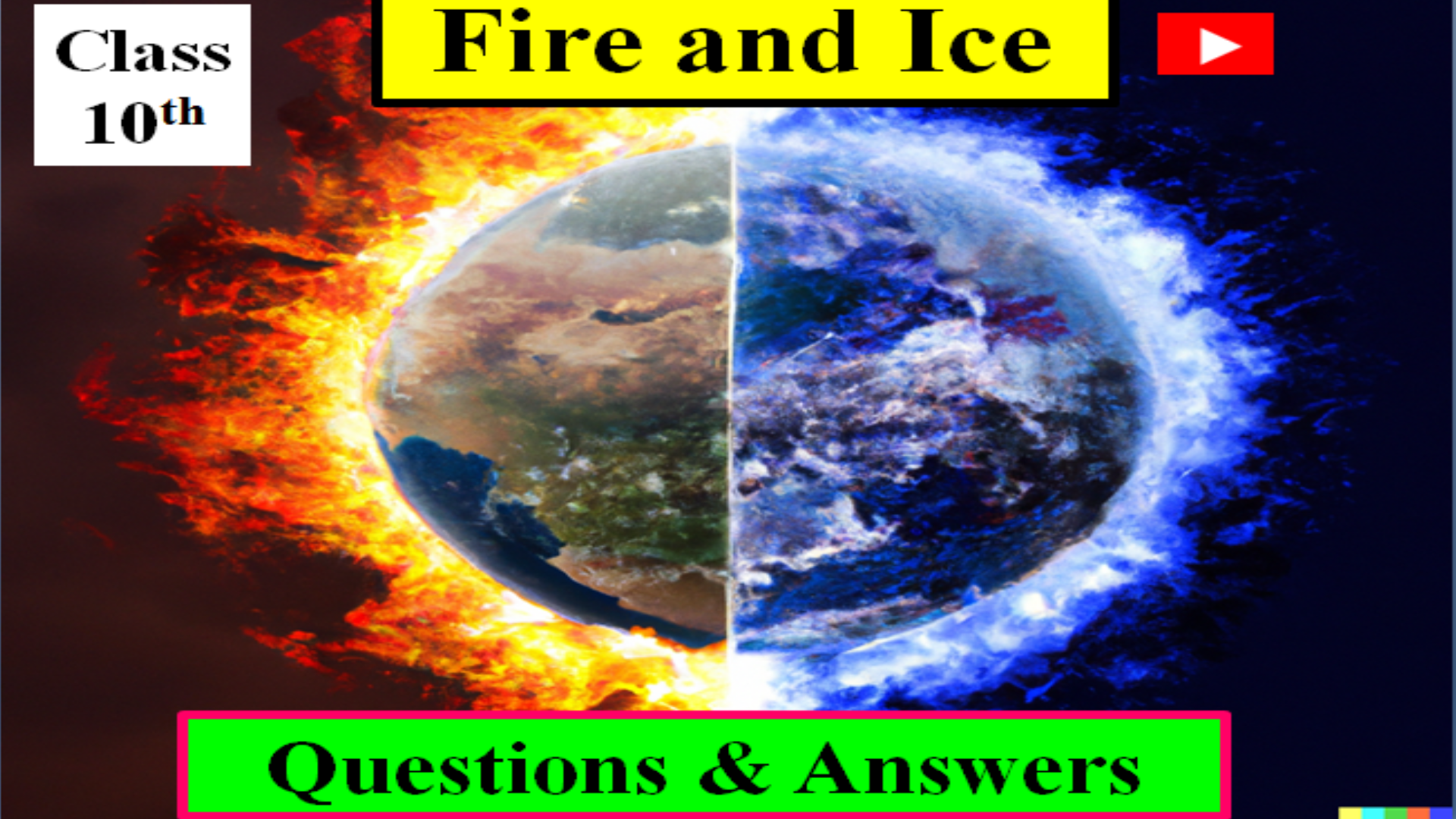 Fire and ice By Robert Frost