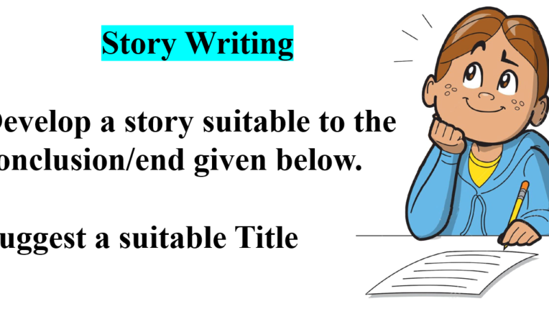 Develop a story suitable to the conclusion/end