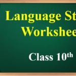 Language Study Worksheet