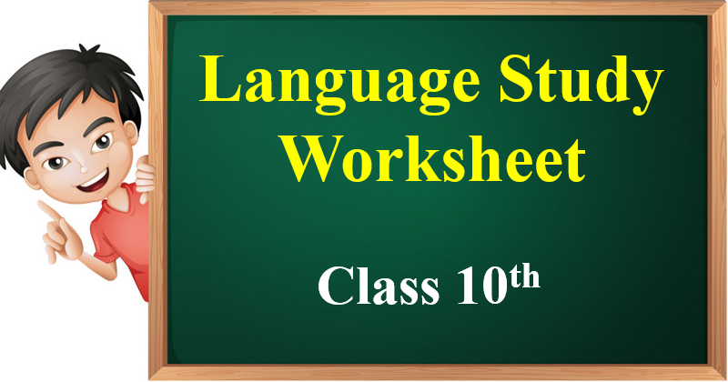Language Study Worksheet Make four words using the letters in the word