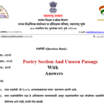 SSC Question Bank Poetry Section & Unseen Passage With Answers